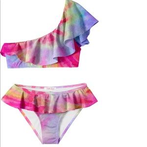 Girls 5/6 rainbow bikini